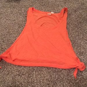 Orange tie top